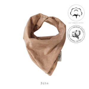 Οργανική σαλιάρα bandana natural brown