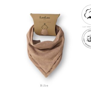 Οργανική σαλιάρα bandana natural brown